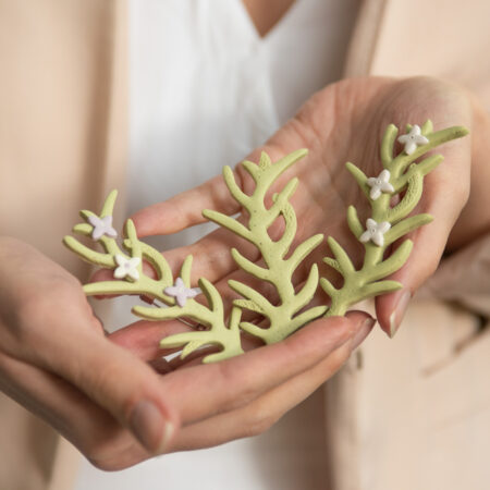 Handmade Jewelry Maleni Atelier Rosemary Wedding brooch