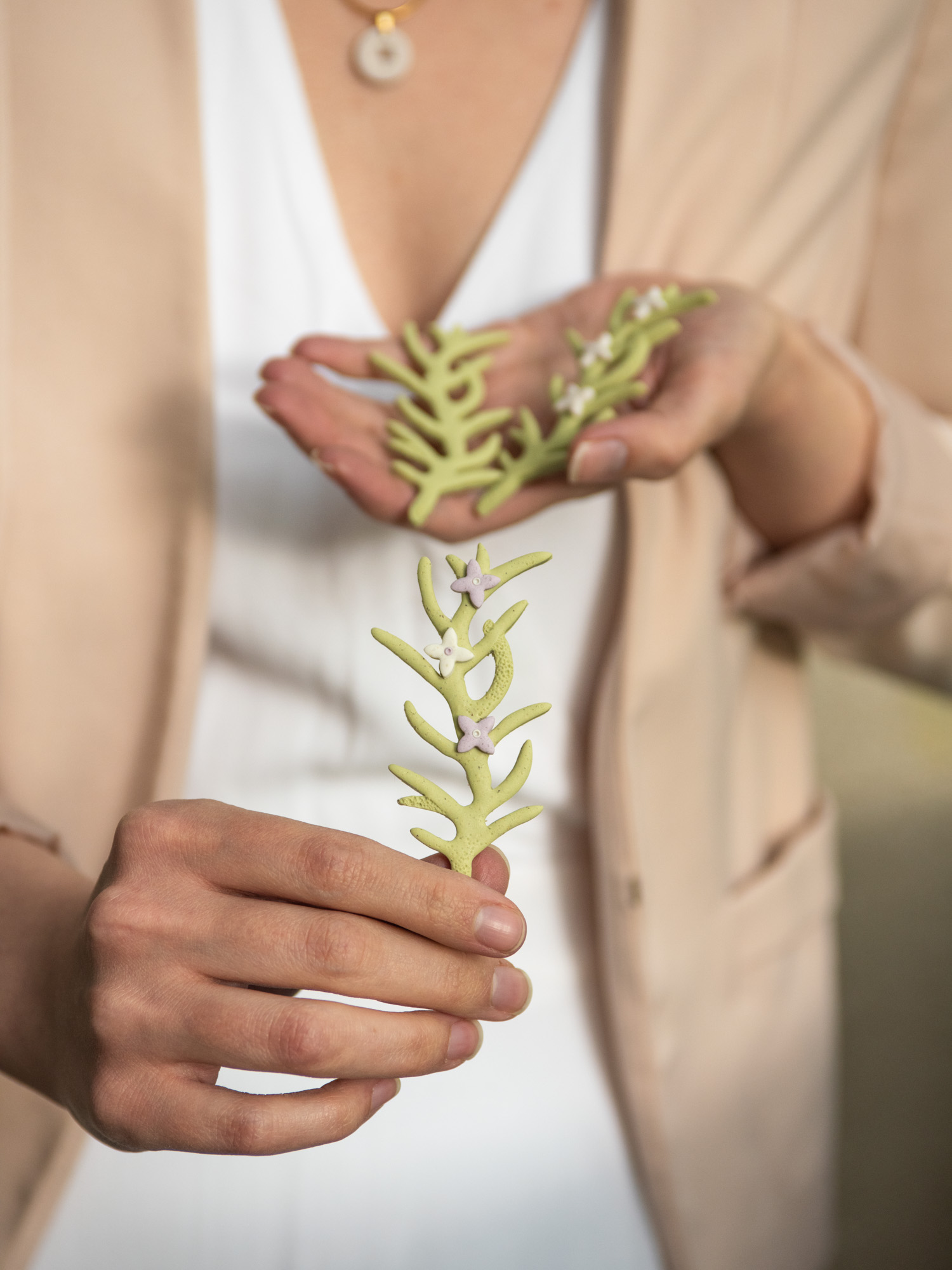 Handmade Jewelry Maleni Atelier Rosemary Wedding brooch