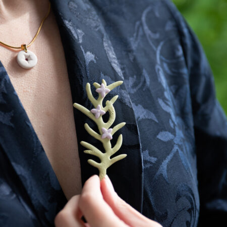 Handmade Jewelry Maleni Atelier Rosemary Wedding brooch