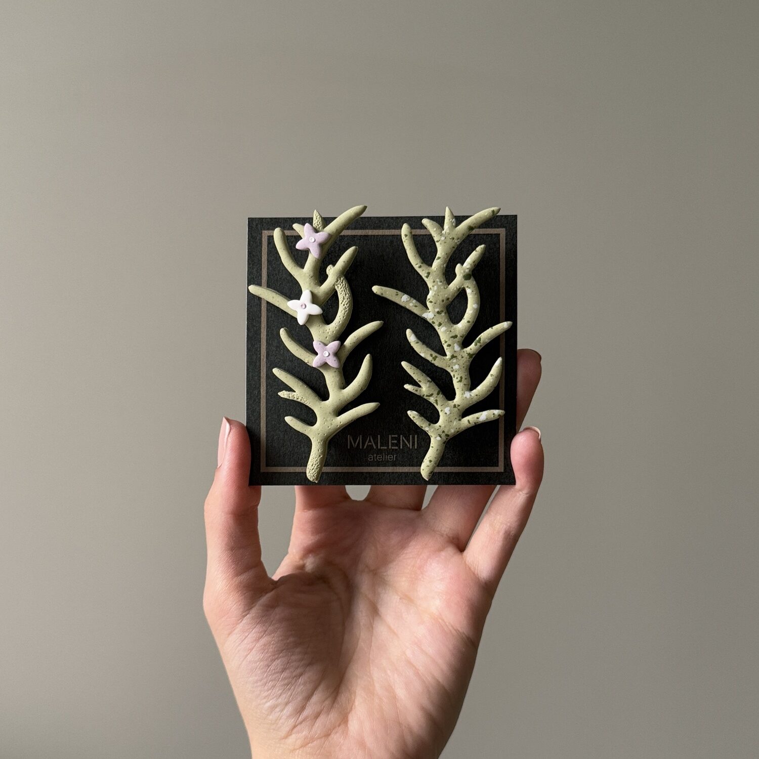 Handmade Jewelry Maleni Atelier Rosemary Wedding brooch