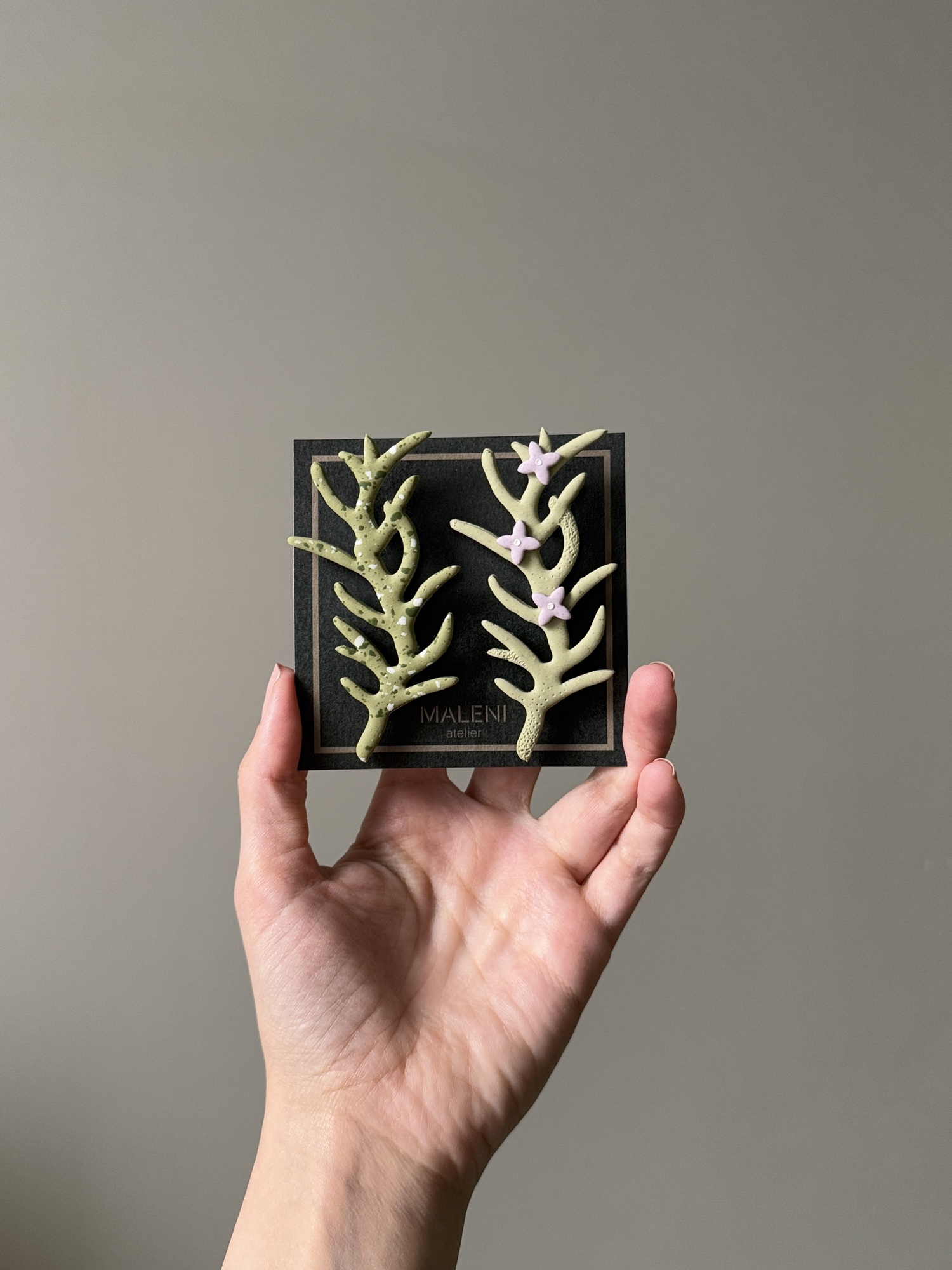 Handmade Jewelry Maleni Atelier Rosemary Wedding brooch