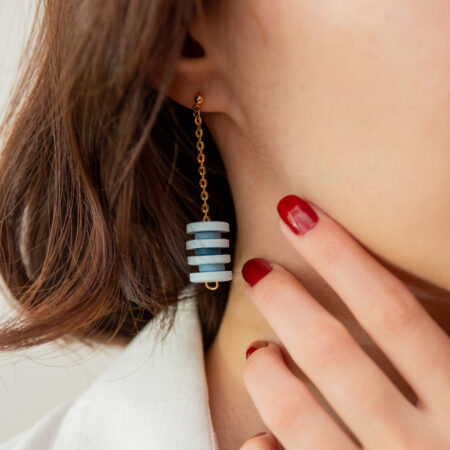 Handmade Jewelry Maleni Atelier Blue Drops Earrings